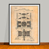 1888 Tesla Dynamo Electric Motor Patent Print - UNFRAMED