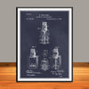 1888 Automatic Fire Sprinkler Patent Print - Unframed