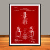 1888 Automatic Fire Sprinkler Patent Print - Unframed