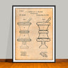 1888 Pharmacist Druggist's Sign Patent Print - Unframed