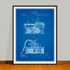 1888 Thomas Edison Phonograph Patent Print - Unframed
