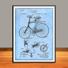 1889 Jeffery Velocipede Bicycle Patent Print - UNFRAMED