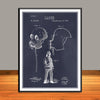 1889 Richet Fireman's Mask Patent Print - UNFRAMED