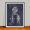 1889 Tesla Electro Magnetic Motor Patent Print - UNFRAMED