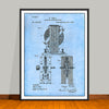 1889 Tesla Electro Magnetic Motor Patent Print - UNFRAMED