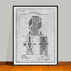 1889 Tesla Electro Magnetic Motor Patent Print - UNFRAMED