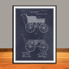 1889 W.H. Richardson Childs Carriage Patent Print - Unframed