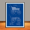 1889 W.H. Richardson Childs Carriage Patent Print - Unframed