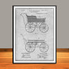 1889 W.H. Richardson Childs Carriage Patent Print - Unframed
