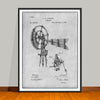 1889 Windmill Patent Print - Unframed