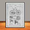 1890 Rice Antique Bicycles Patent Print - UNFRAMED