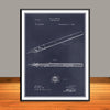 1890 W.B. Purvis Fountain Pen Patent Print - UNFRAMED
