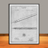 1890 W.B. Purvis Fountain Pen Patent Print - UNFRAMED