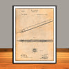 1890 W.B. Purvis Fountain Pen Patent Print - UNFRAMED