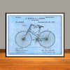 1890 Hanson & Lobben Velocipede Patent Print - Unframed