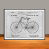 1890 Hanson & Lobben Velocipede Patent Print - Unframed