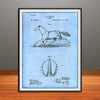 1890 Phelps Horse Harness Patent Print - Unframed