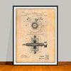 1891 Tesla Alternating Current Generator Patent Print - UNFRAMED