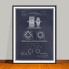 1891 Tesla Electro Magnetic Motor Patent Print - UNFRAMED