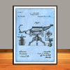 1891 Barber Chair Patent Print - Unframed