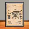 1891 Barber Chair Patent Print - Unframed