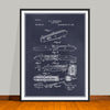 1891 Pocket Knife with clap Patent Print - Unframed