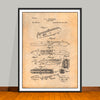 1891 Pocket Knife with clap Patent Print - Unframed