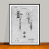 1891 Tattooing Machine Patent Print - Unframed