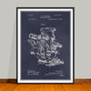 1892 Engineer's Transit Patent Print - UNFRAMED
