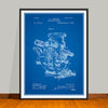 1892 Engineer's Transit Patent Print - UNFRAMED