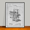 1892 Engineer's Transit Patent Print - UNFRAMED
