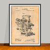 1892 Engineer's Transit Patent Print - UNFRAMED