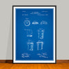 1892 Bottle Cap Sealing Device Patent Print - Unframed