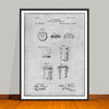 1892 Bottle Cap Sealing Device Patent Print - Unframed
