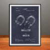 1892 Brown Horseshoe Patent Print - Unframed