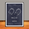1892 O.E. Brown Horseshoe Patent Print - Unframed