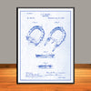 1892 O.E. Brown Horseshoe Patent Print - Unframed