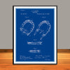 1892 O.E. Brown Horseshoe Patent Print - Unframed