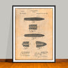 1893 Harris Cigar Patent Print - UNFRAMED