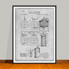 1893 Process of Making Beer Patent Print - Unframed