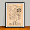 1893 Process of Making Beer Patent Print - Unframed