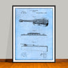 1893 Stratton & Son Acoustic Guitar Patent Print - Unframed