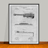 1893 Stratton & Son Acoustic Guitar Patent Print - Unframed