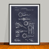 1894 Bottle Cap Opener Patent Print - UNFRAMED