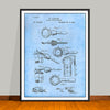 1894 Bottle Cap Opener Patent Print - UNFRAMED