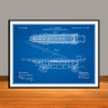 1894 Extension Ladder And Truck Patent Print - UNFRAMED