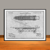 1894 Extension Ladder And Truck Patent Print - UNFRAMED