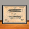 1894 Extension Ladder And Truck Patent Print - UNFRAMED