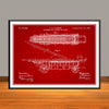 1894 Extension Ladder And Truck Patent Print - UNFRAMED