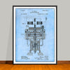 1894 Tesla Electrical Generator Patent Print - UNFRAMED